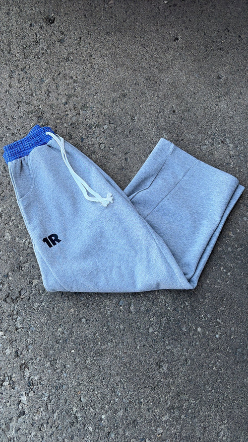 Cross Logo Plaid Sweatpants