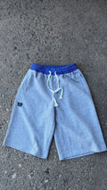 Cross Logo Plaid Sweat Shorts
