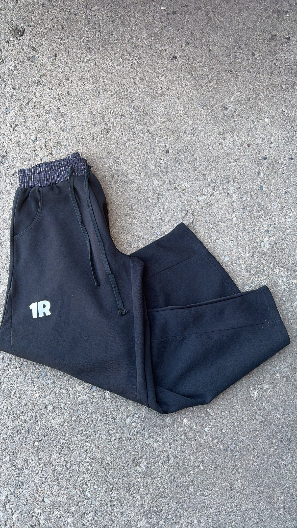 Cross Logo Plaid Sweatpants